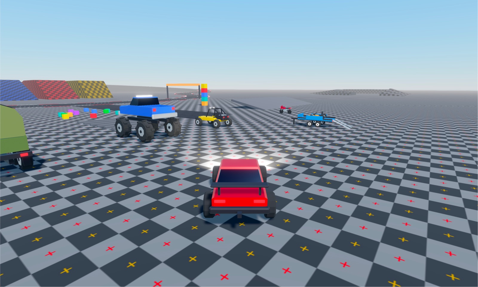 The vehicle showcase.
